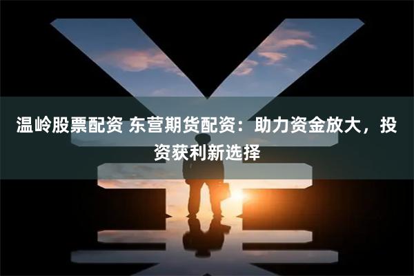 温岭股票配资 东营期货配资：助力资金放大，投资获利新选择